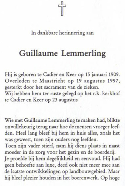 Lemmerling Guillaume tekst 1